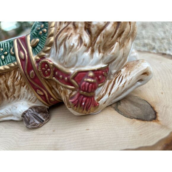 Fitz & Floyd Vintage 1996 Reindeer Lidded Trinket Box - Picture 4 of 8